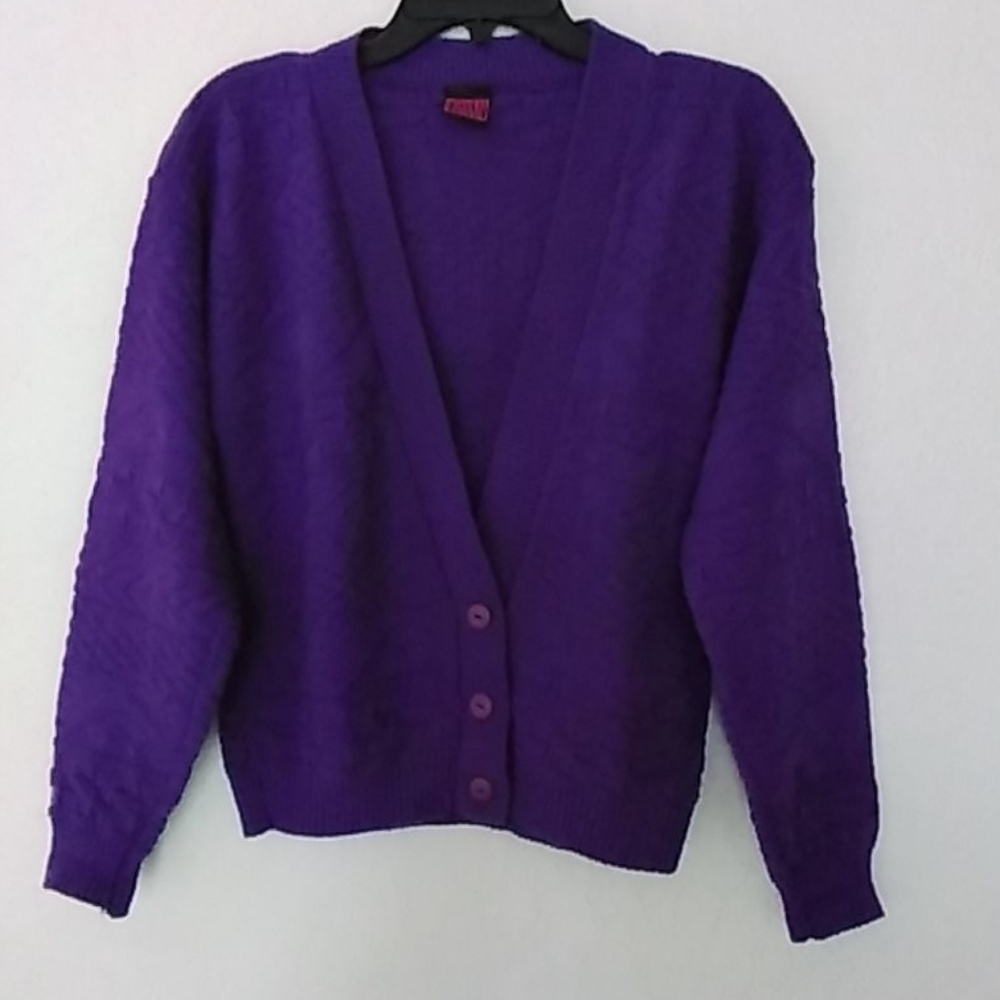 Vintage 80s Purple Sweater